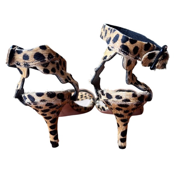 Loeffler Randall Reina Cheetah Ponyhair Heels Size 6.5 - Picture 6 of 10